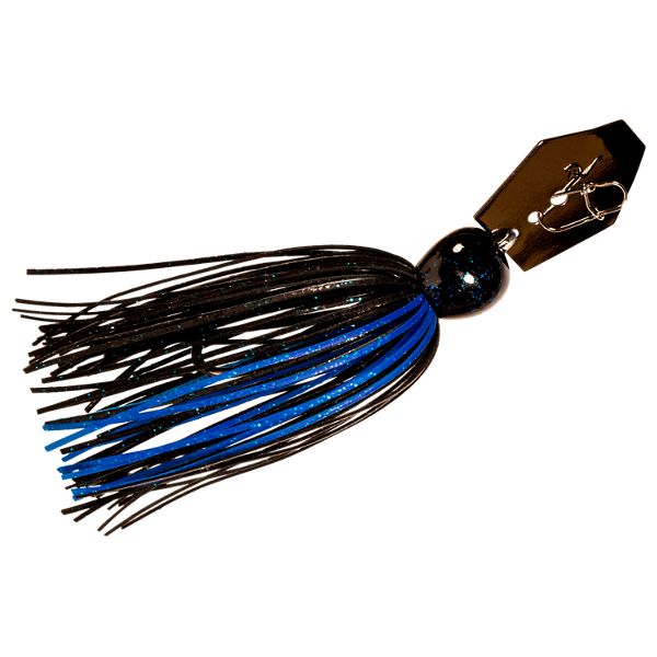 Z-Man CBMM14-02 Mini Max Chatterbait Black Blue 1/4oz Chattering Fishing Lure