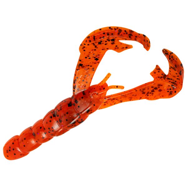 Strike King Rage Craw 4 Soft Boat Fishing Lure Fire Craw