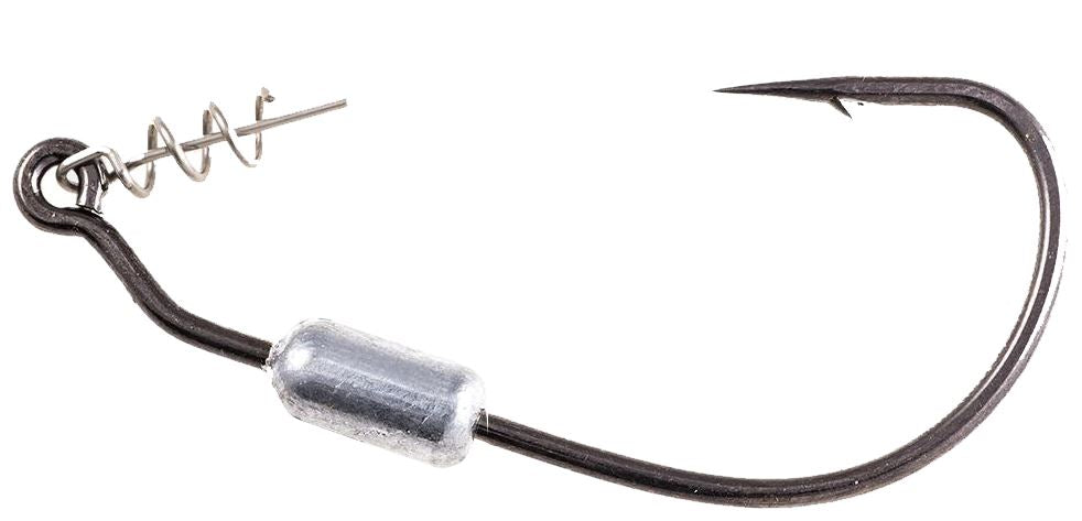Owner Weighted Twistlock Black Chrome Hook Centering Pin Sz 4/0 1/8Oz 3Pk