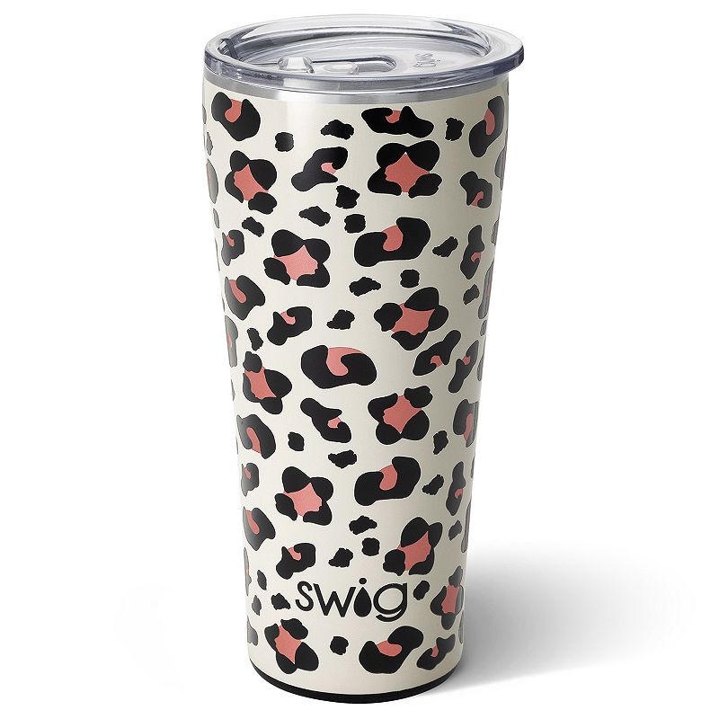 Swig Life 32oz Insulated Stainless Steel Travel Tumbler | Luxy Leopard