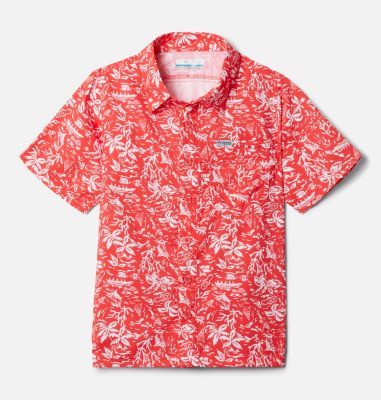 Columbia Boys PFG Slack Tide Camp Button-Down Graphic Shirt