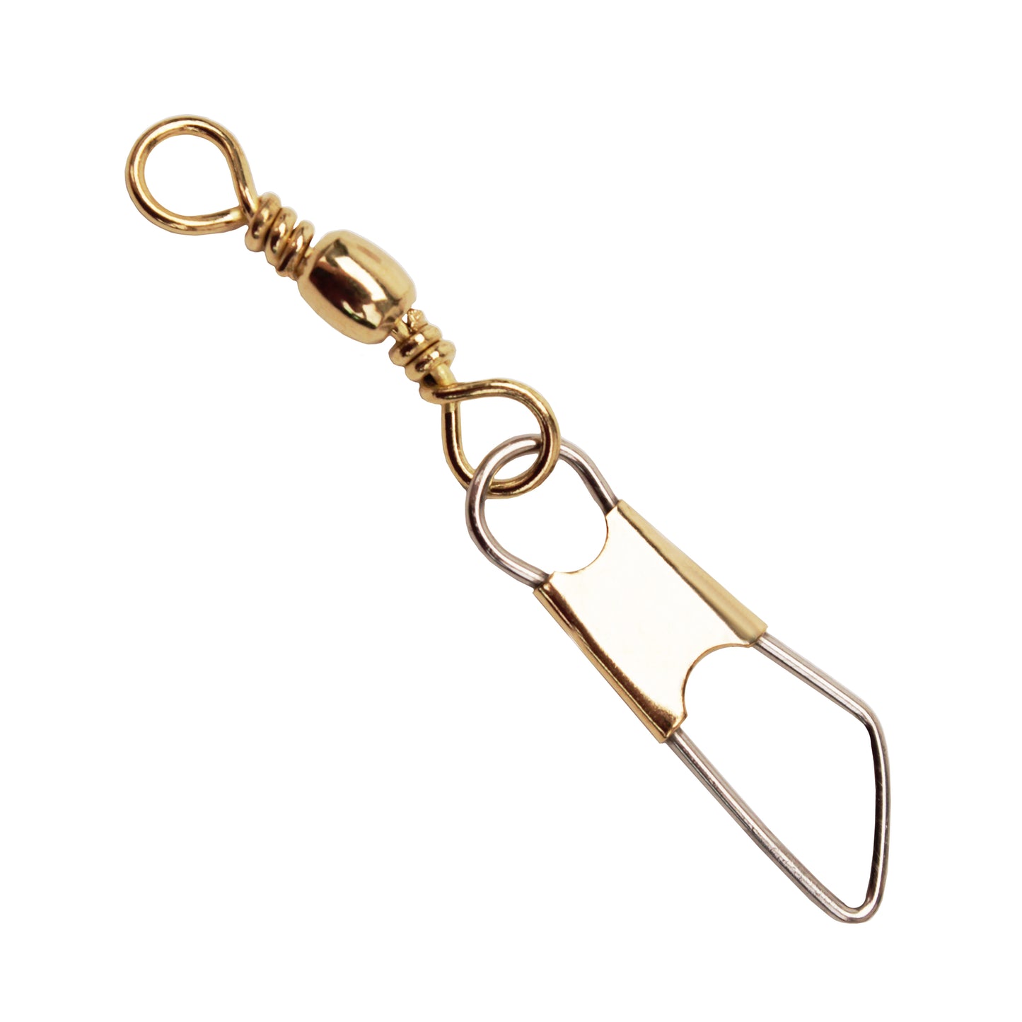 Eagle Claw Brass Barrel Swivel W/Safety Snap
