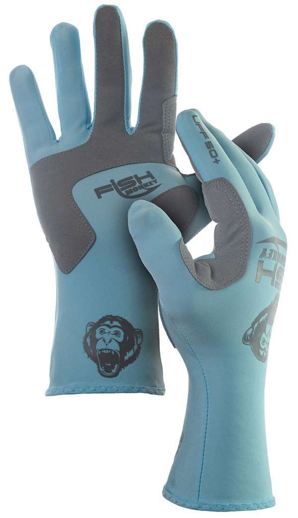 Fish Monkey Full Finger Guide Glove Lite Blue 2 Extra Large