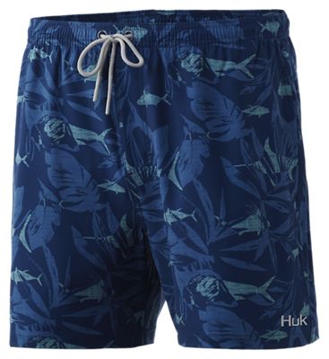 Huk Pursuit Ocean Palms Volley Swim Shorts