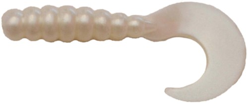 Big Bite Baits FG243 2 in. Fat Grub Pearl Glow - Pack of 10