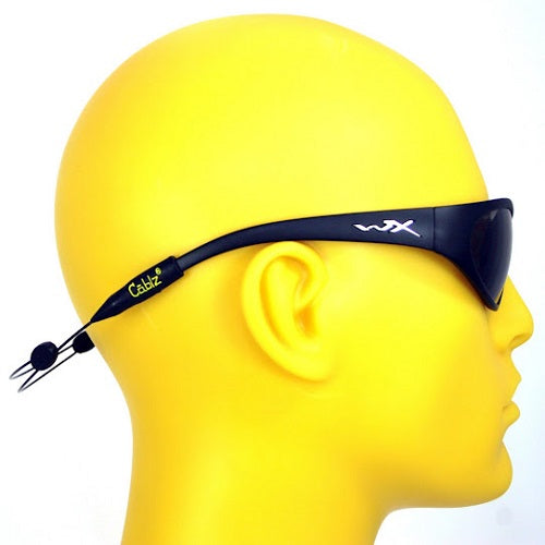 Cablz, Inc ZipzB12 Cablz Zipz Adjustable Sunglasses Holder Black 12in