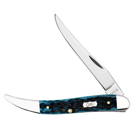 Case XX Knives Medium Toothpick 51855 Pocket Worn Mediterranean Blue Bone Pocket Knife