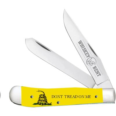 Whiskey Bent Knives Trapper Folding Knife Slip Joint 440 Steel Blade 4.125in