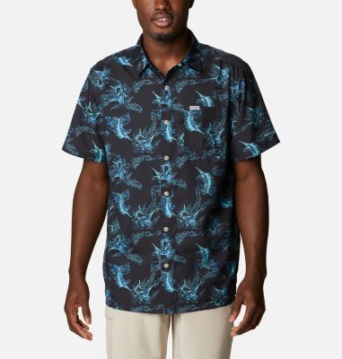 Columbia PFG Super Slack Tide Kona Print Camp Shirt for Men
