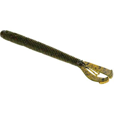 Strike King Rage Twin Tail Menace Worm - 6" - Wmln Seed Red Flake