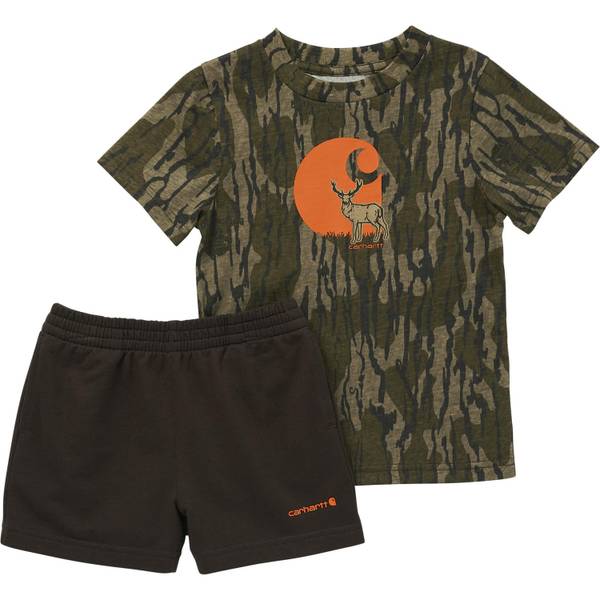 Carhartt Infant Boy's Short-Sleeve T-Shirt and French Terry Short Set