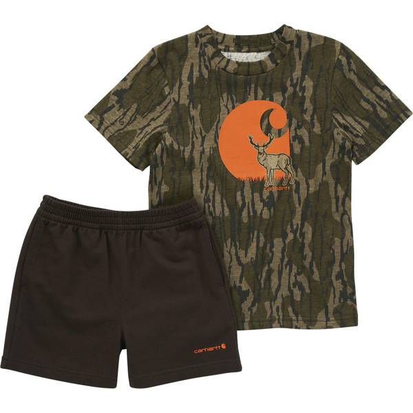 Carhartt Toddler Boy's Short-Sleeve T-Shirt and French Terry Short Set