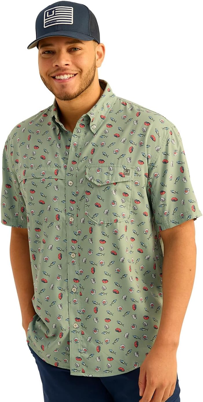 HUK - Tide Point Printed Short Sleeve Shirt