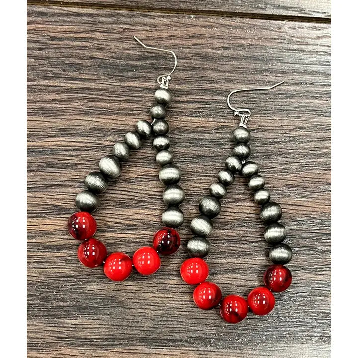 ISAC - Red Navajo Earrings