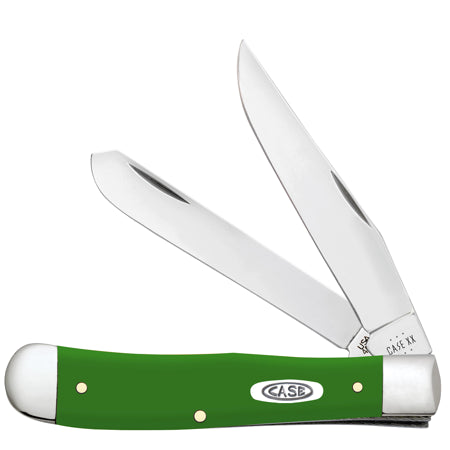 Case Xx Knives Trapper Green Synthetic 53390 Stainless Pocket Knife