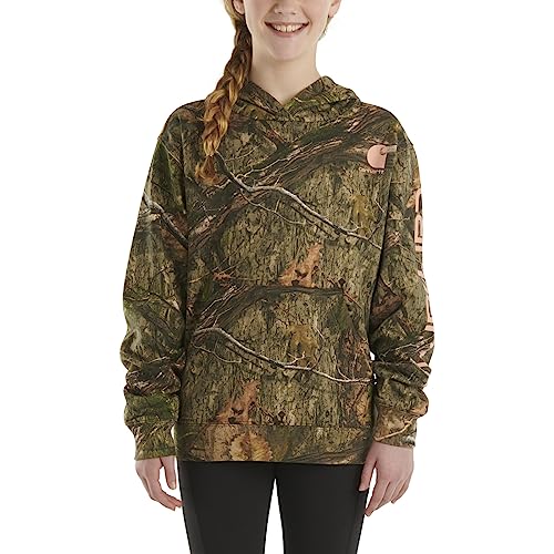 Carhartt Girls' Hoodie Fleece Pullover Sweatshirt - Camo