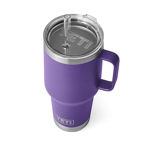 Yeti Rambler 35 Oz Mug with Straw Lid Peak Purple