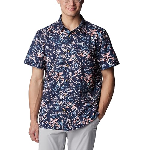 Columbia PFG Super Slack Tide Kona Print Camp Shirt for Men