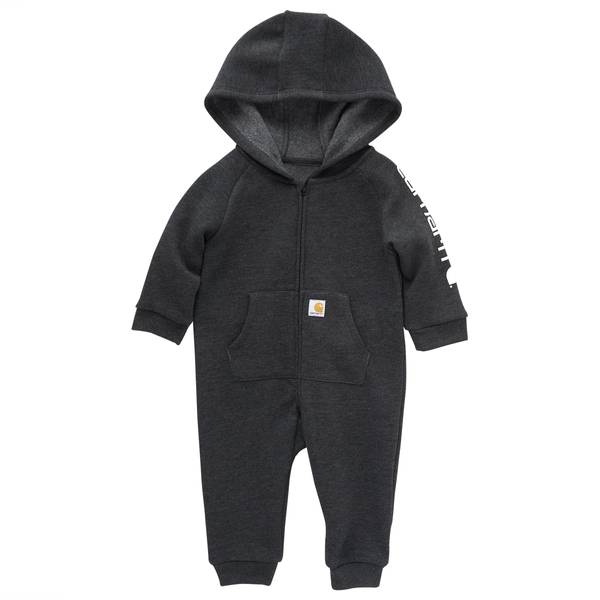 Carhartt Male Boys' Long-Sleeve Zip-Front Hooded Heather Coverall