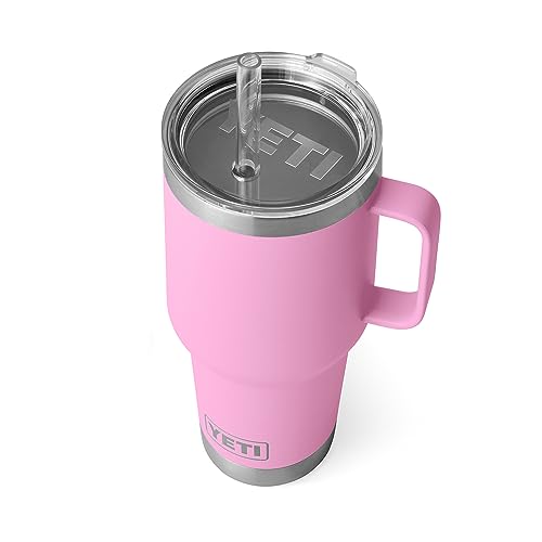 YETI Rambler 35 Oz Straw Mug  Vacuum Insulated  Stainless Steel  Power Pink