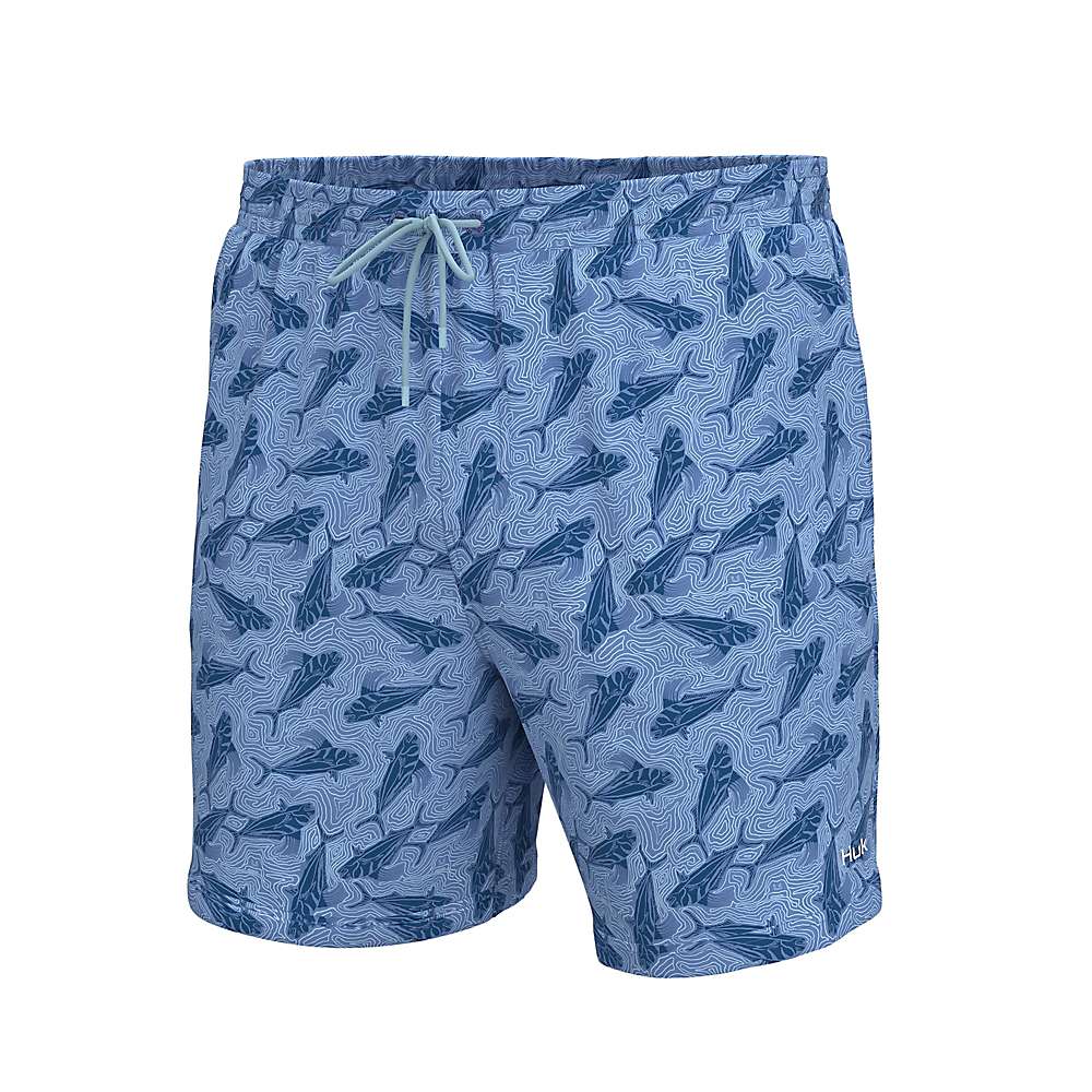 Huk Men's Volley Rooster Wake 5.5 Inch Short