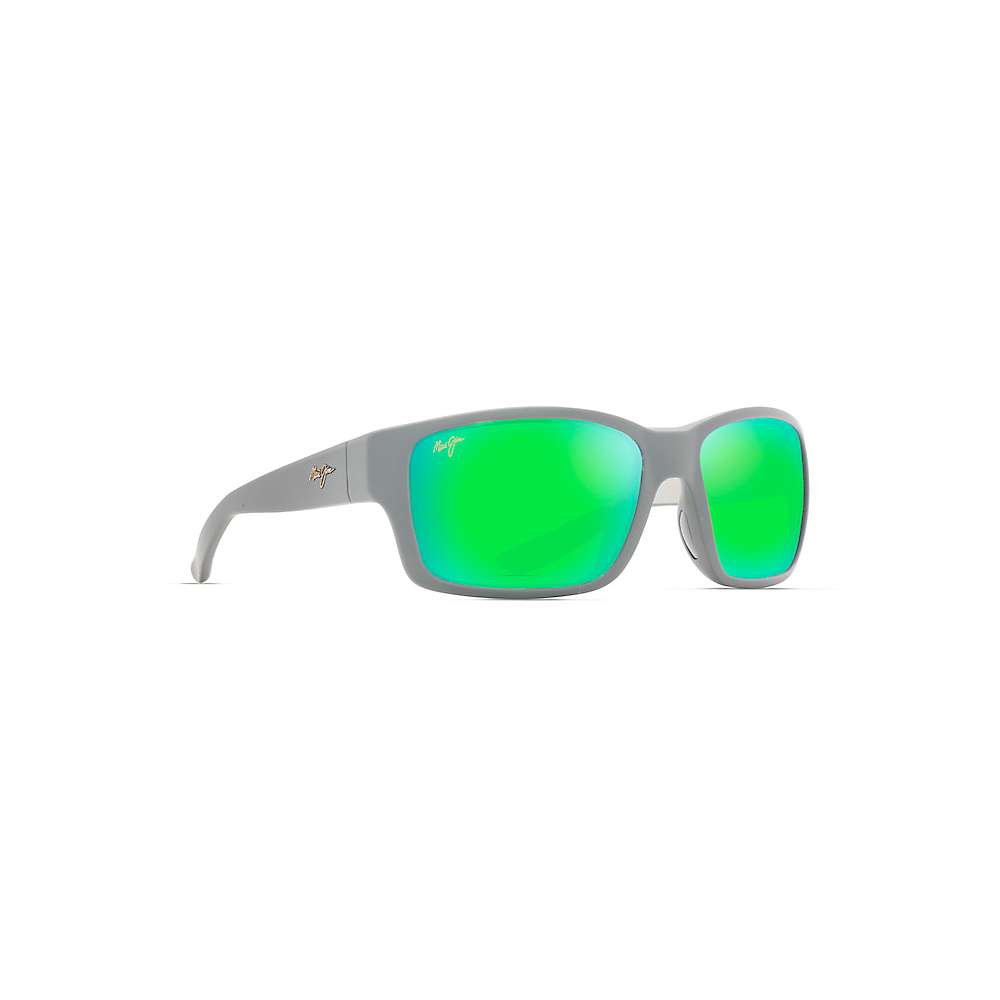 Maui Jim Mangroves (Matte Dark Grey/Light Grey Int/Mauigreen Polarized) Polarized Fashion Sunglasses