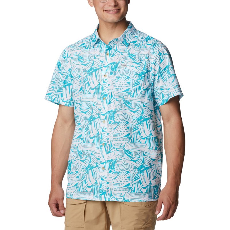 Columbia PFG Super Slack Tide Kona Print Camp Shirt for Men