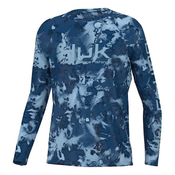 Huk Boys' Pusuit Fin Flats Long Sleeve T-Shirt