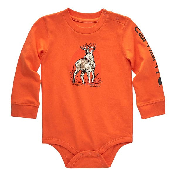 Baby Carhartt Long Sleeve Deer Onesie