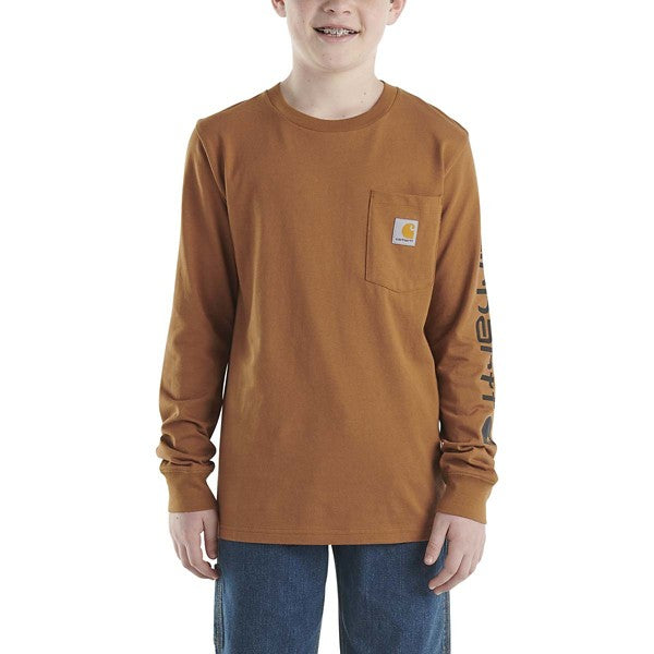 Carhartt Boys'Pocket Long Sleeve T Shirt