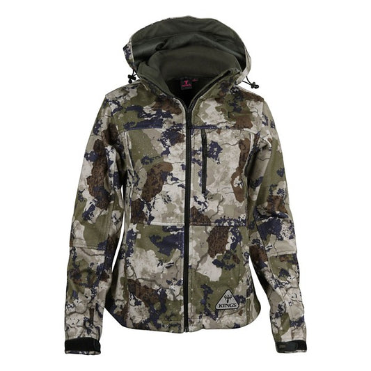 Women's King's Camo Womens Wind-Defender Pro Fleece Softshell Jacket XLarge Xk7