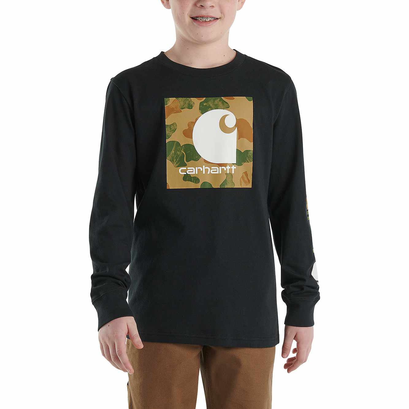 Carhartt Boy's Cotton Boys' Long-Sleeve Graphic T-Shirt