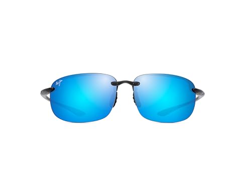 Maui Jim Hookipa Xlarge (Translucent Grey/Blue Hawaii Polarized) Polarized Fashion Sunglasses