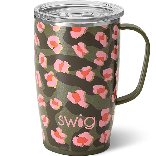 Swig Life Women's Travel Mugs on - Green & Pink on the Prowl 18-Oz. Travel Mug