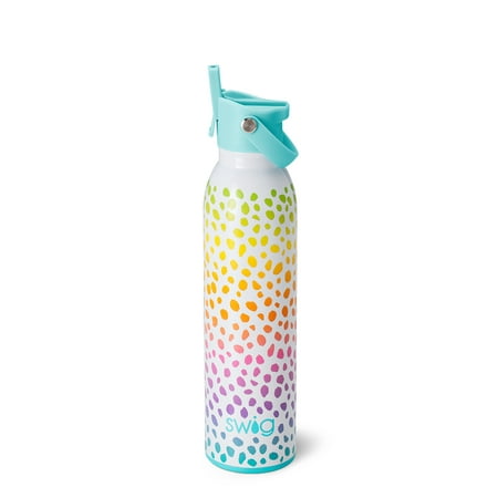 Swig Life 20oz Flip + Sip Bottle | Insulated Stainless Steel Water Bottle with Straw | Wild Child