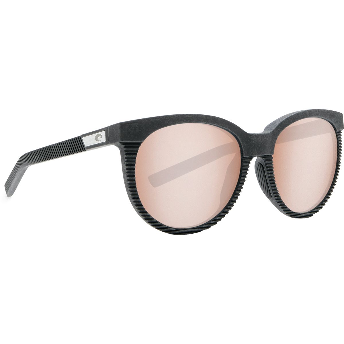 Costa Del Mar Victoria Copper Silver Mirror Polarized Glass Cat Eye Ladies Sunglasses UC4 00G OSCGLP 56