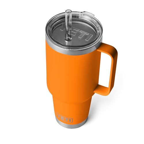Yeti Rambler 42 Oz Straw Mug with Straw Lid King Crab Orange