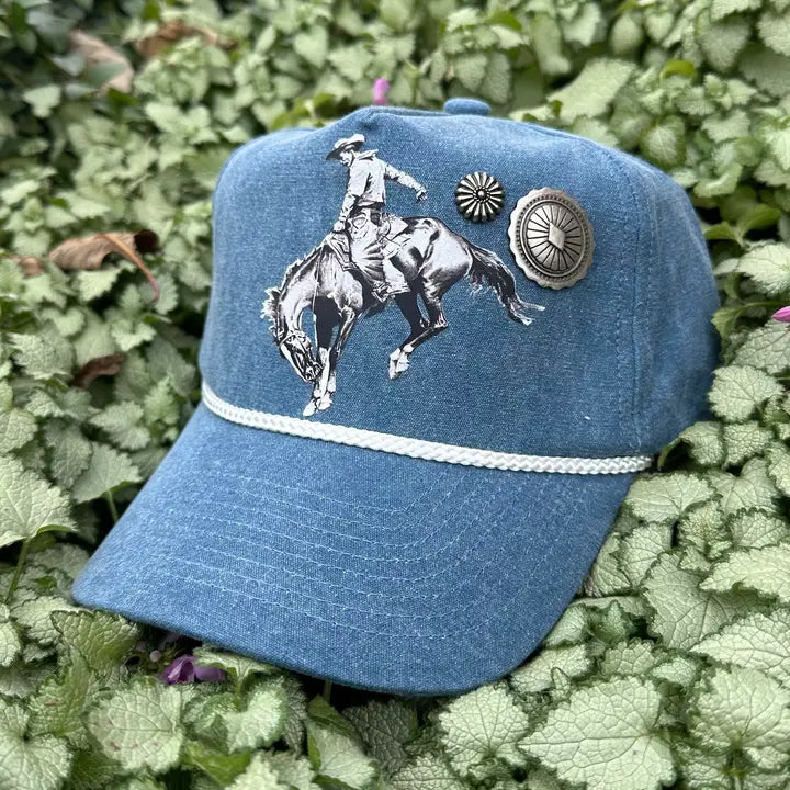 Brim + Band - Vintage Bucking Horse Hat