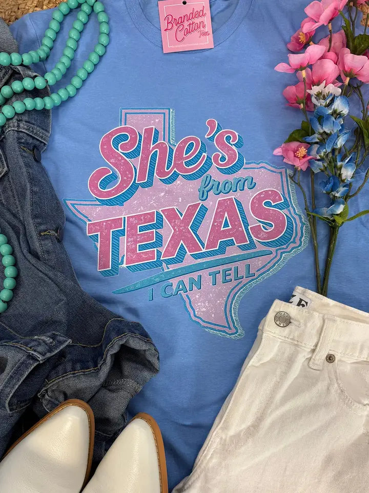 Branded Cotton - She's From Texas Tee
