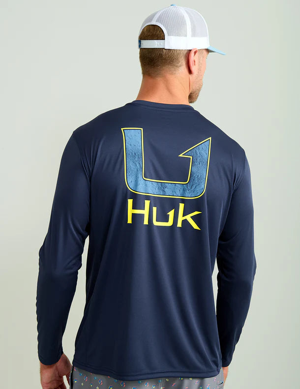 HUK - Pursuit HUK Fill Long Sleeve Crew