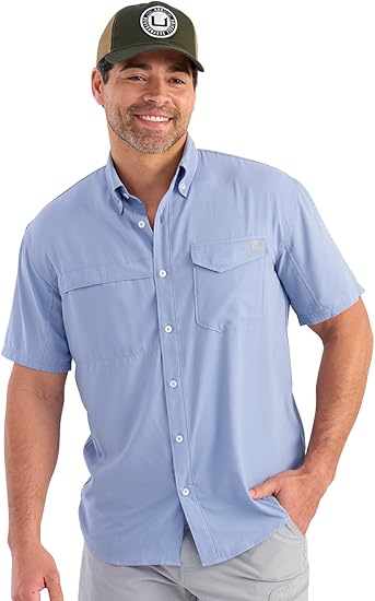 Huk Men's Tide Point Button up Shirt