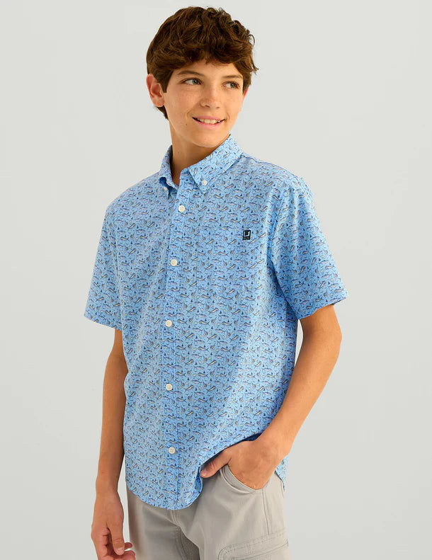 HUK - Kids Kona Button Down - Short Sleeve