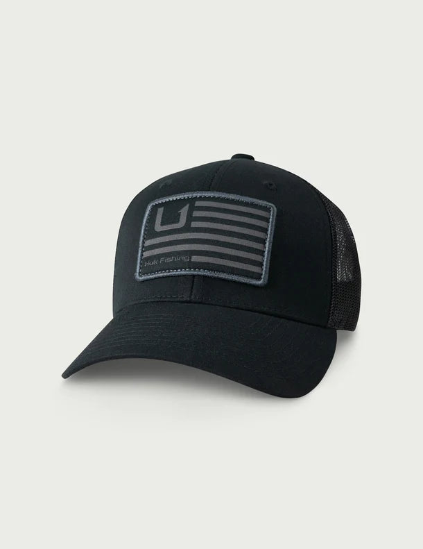 HUK - Kids Huk and Bars Trucker Hat - Black