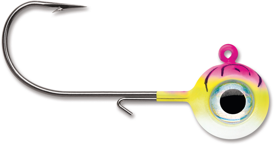 VMC - New Moon Eye Jig - 1/8oz - Pink Fire UV