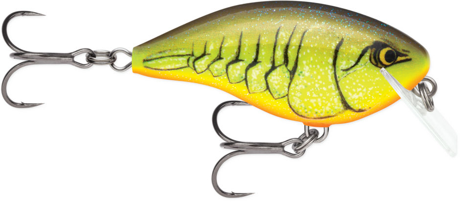 RAPALA - OG Big Rocco 6 - 5/8oz - Chartreuse Rootbeer Craw