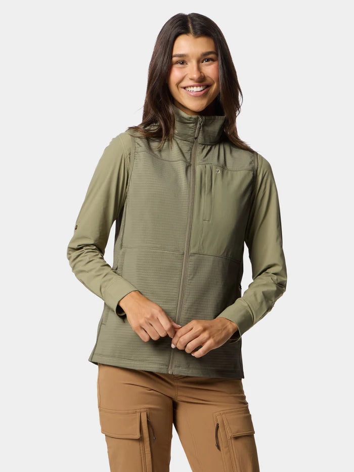 Duck Camp - W's Lightweight Grid Tech Fleece Vest