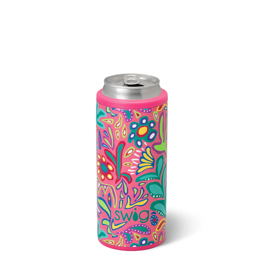 Swig - Flora Rosa - Skinny Can Cooler - 12oz