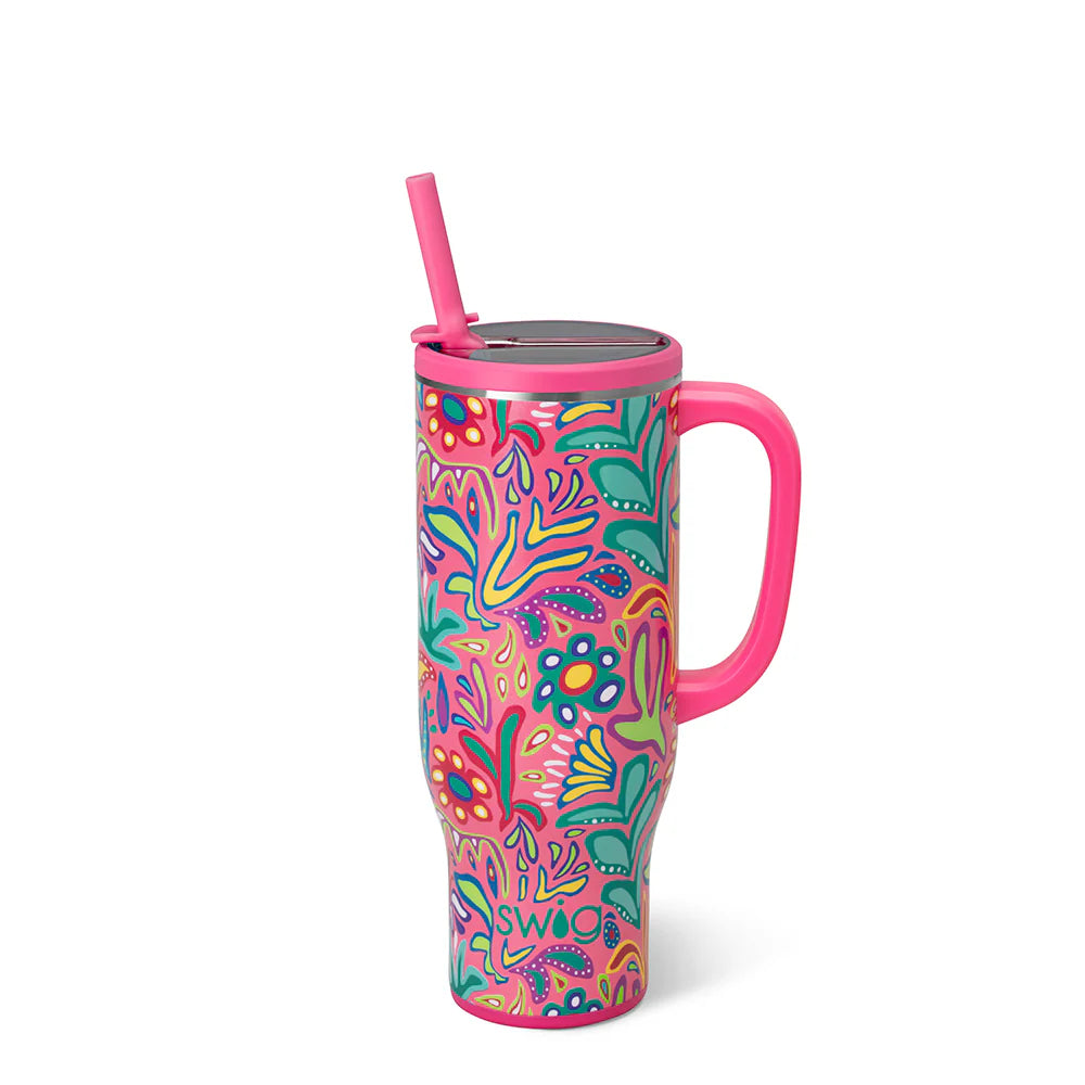 Swig - Flora Rose - Mega Mug - 30oz