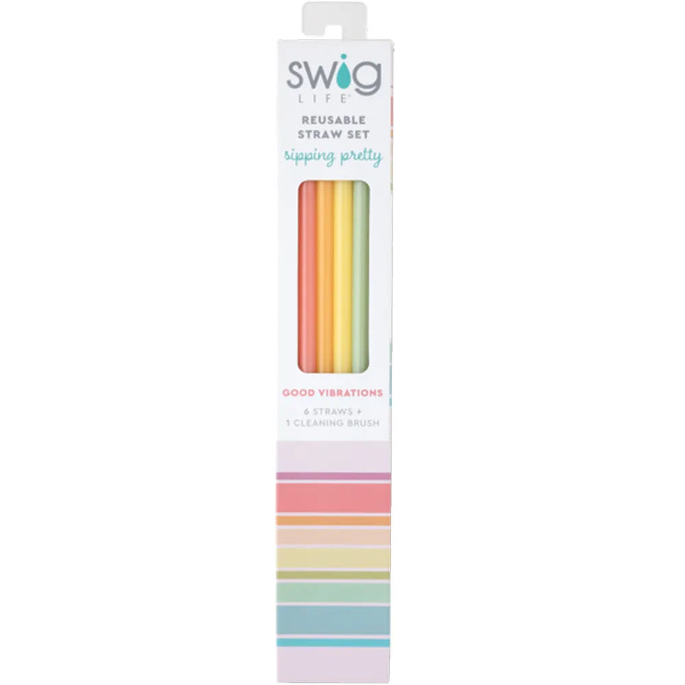 Swig - Good Vibrations Straw Set