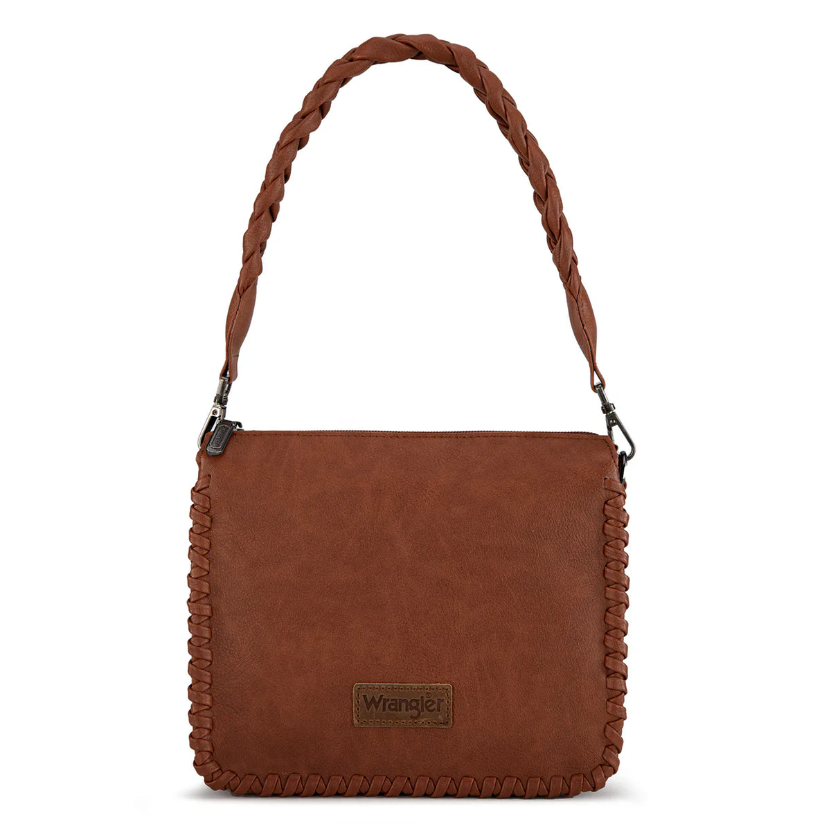 Montana West Wholesale - Wrangler Whipstitch Braided Strap Hobo/Crossbody Bag